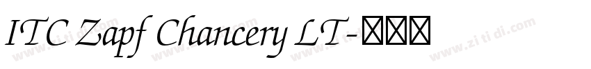 ITC Zapf Chancery LT字体转换